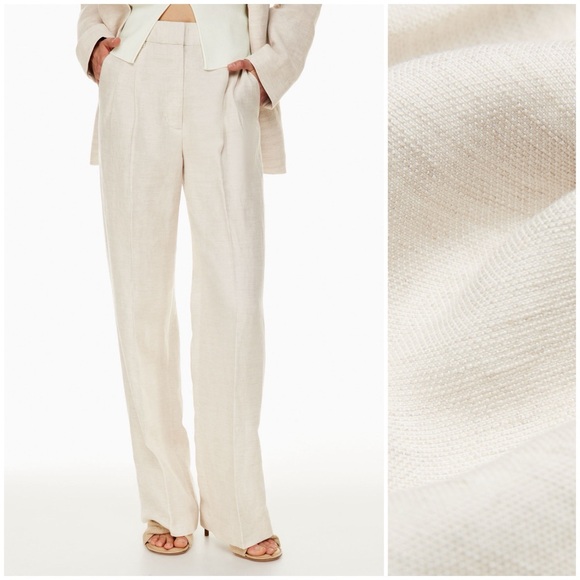 🏷️ SOLD • WILFRED • The Effortless Pant™ Linen in Natural Ecru • 10 - Picture 14 of 15